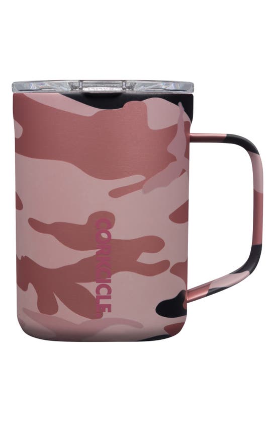 Corkcicle 16-ounce Insulated Mug In Rose Camo