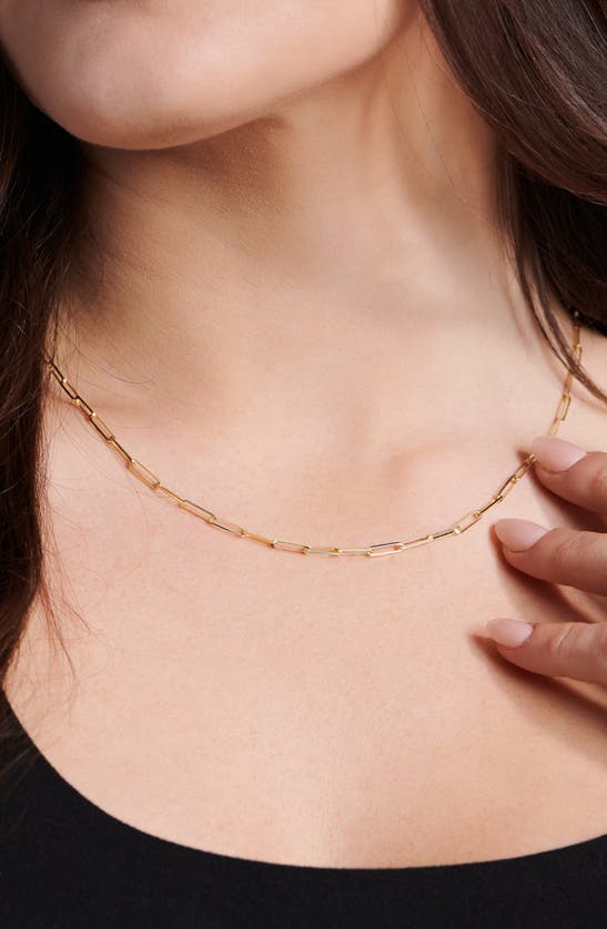 Shop Devata 14k Gold Paperclip Chain Necklace