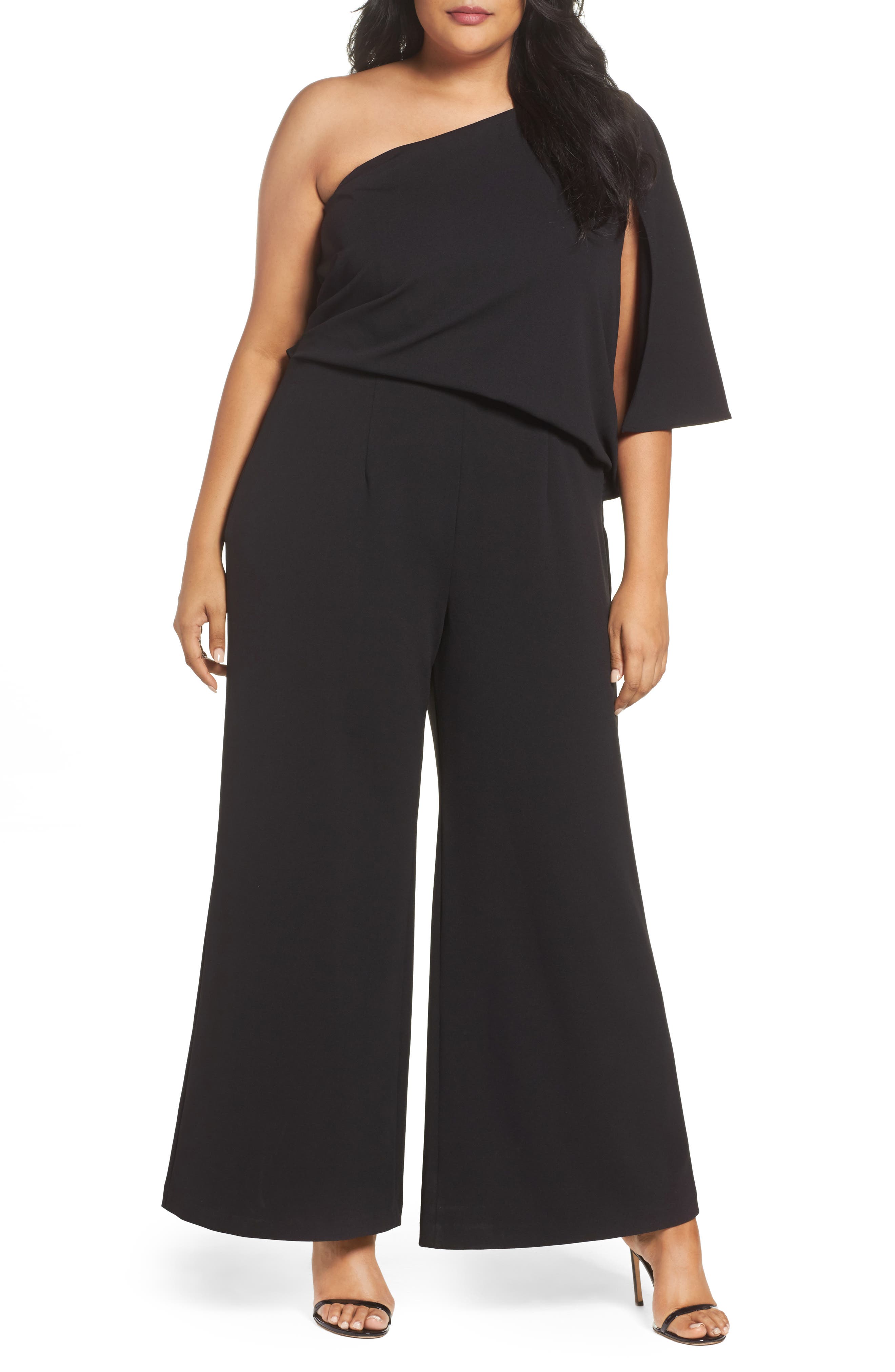 adrianna papell knit crepe jumpsuit