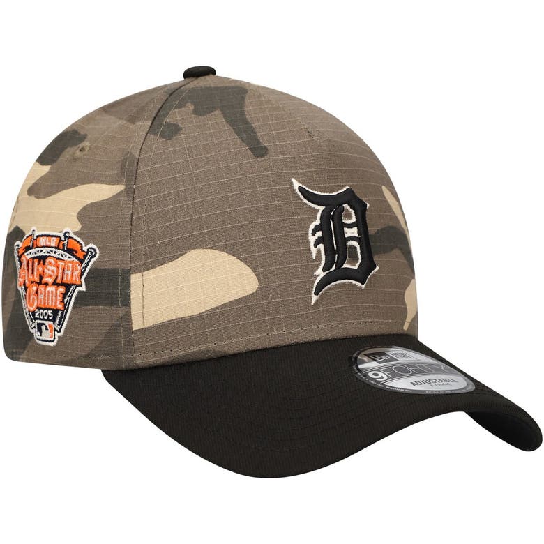 Shop New Era Detroit Tigers Camo Crown A-frame 9forty Adjustable Hat