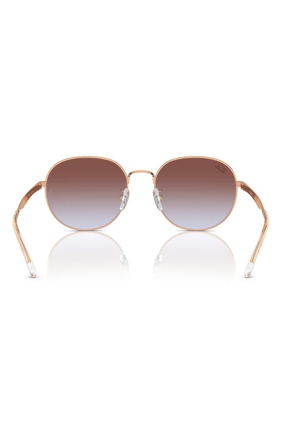 Shop Ray Ban Ray-ban 57mm Phantos Round Sunglasses In Rose Gold