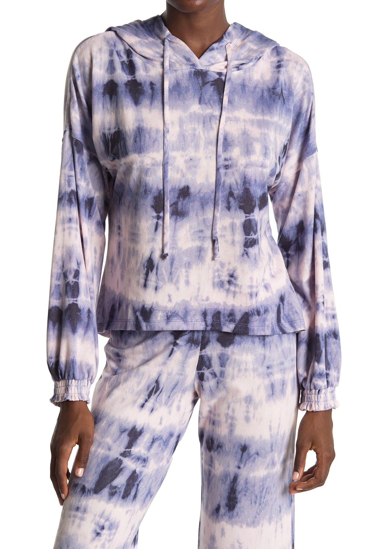 tie dye drawstring hoodie