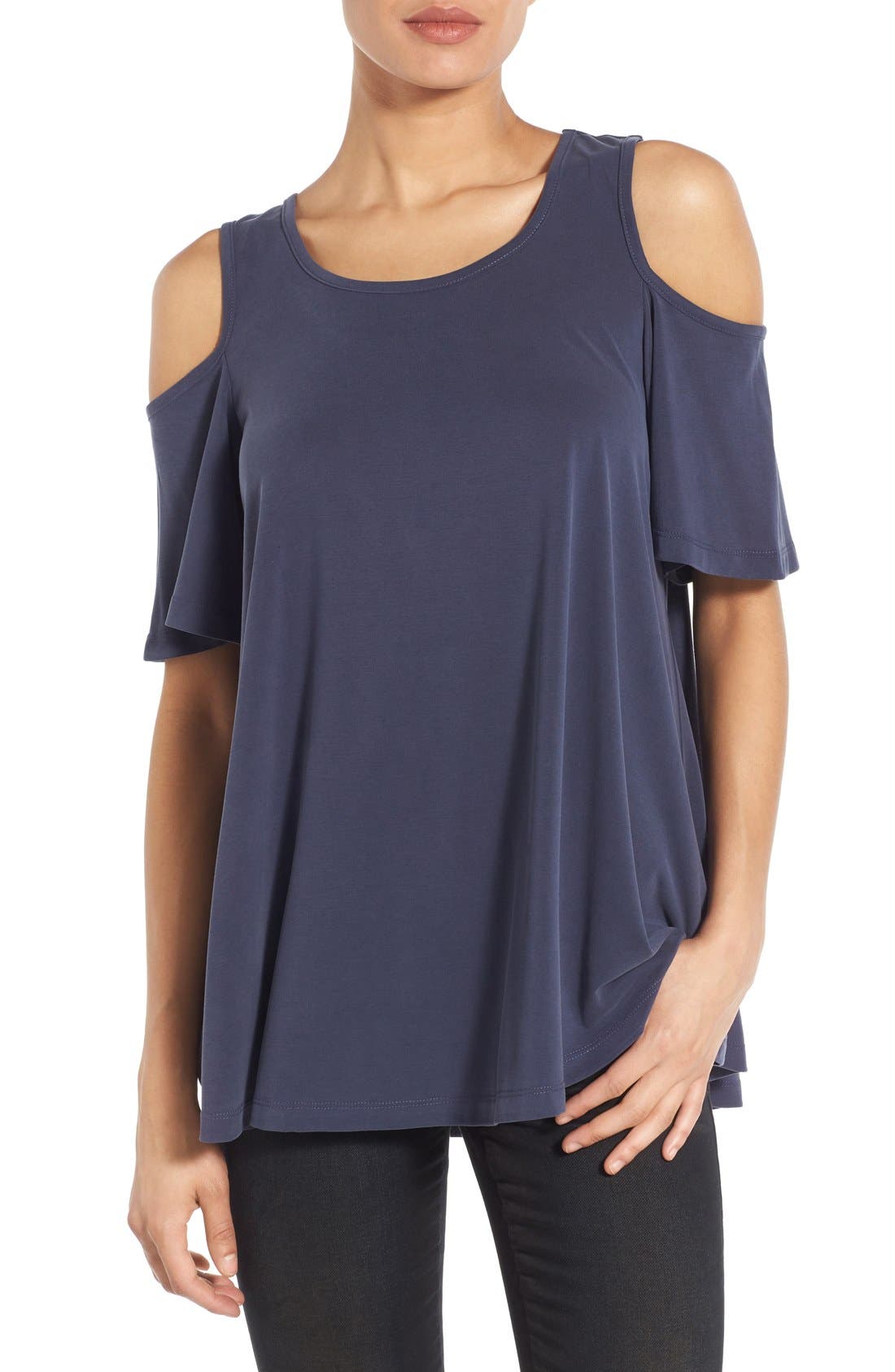 bobeau cold shoulder top