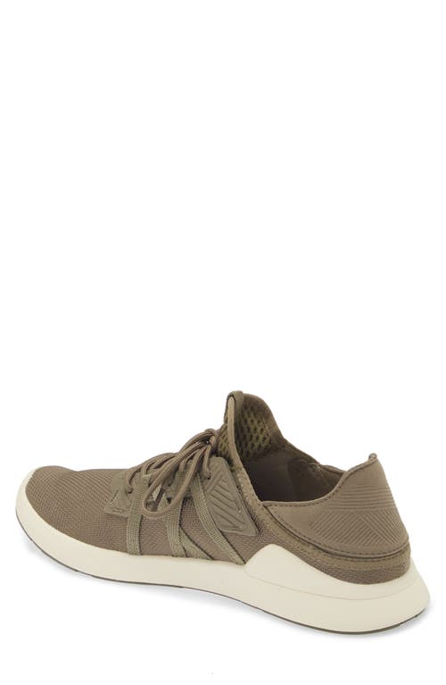 Shop Olukai Holo Convertible Mesh Sneaker In Hunter/off White