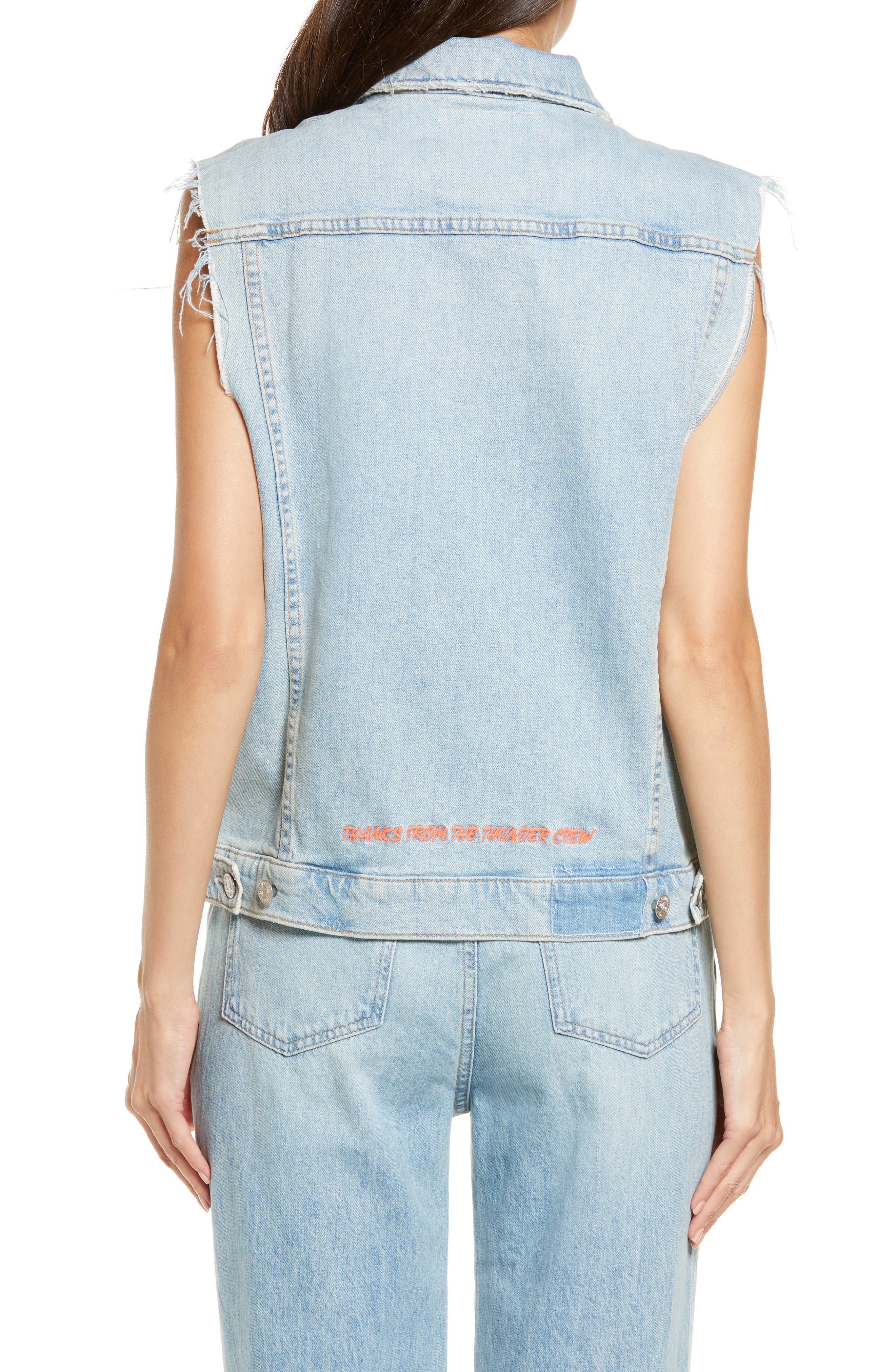 Stretch Cotton Denim Vest | Nordstrom