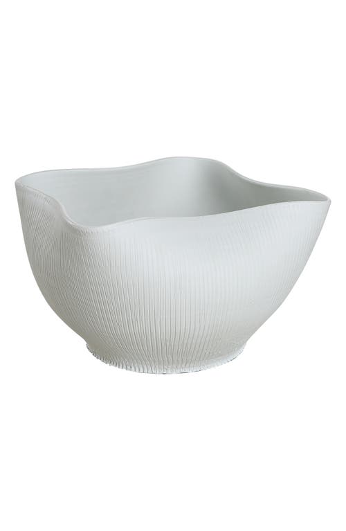 Renwil Gigi Glazed Porcelain Vase in Glazed Matte Off-White Finish at Nordstrom