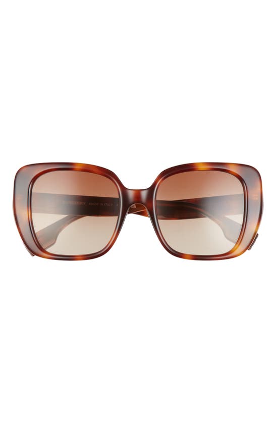 Shop Burberry 52mm Gradient Square Sunglasses In Light Havana