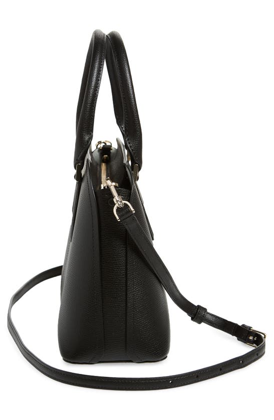 Kate Spade Darcy Small Leather Satchel Bag In Black