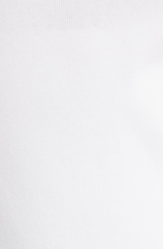 Alaïa Cutout Open Back Cotton Rib Bodysuit In Blanc