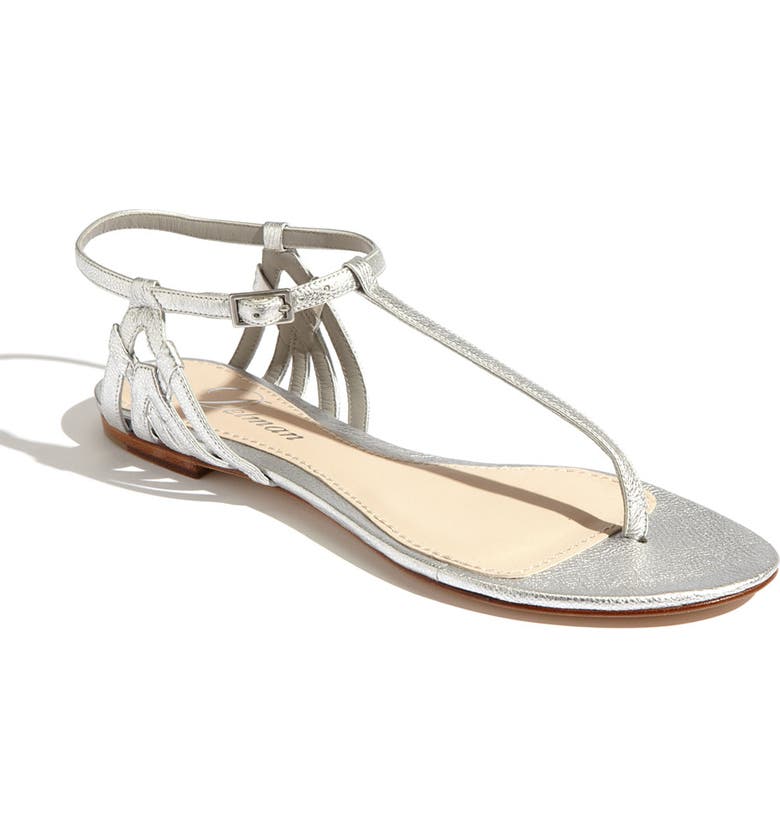 DELMAN 'Shaya' Sandal, Main, color, SILVER