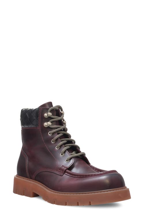 Bottega Veneta Haddock Lug Sole Lace-up Boot In Jam/rubber