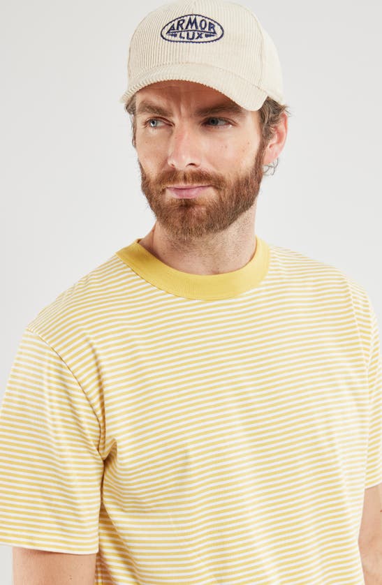 Shop Armor-lux Heritage Stripe T-shirt In Gent/ Blanc