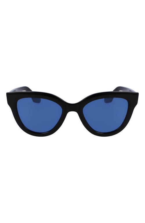 Victoria Beckham 52mm Tea Cup Sunglasses in Black at Nordstrom