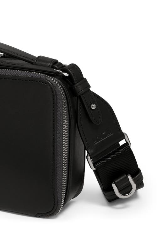 Tumi Myla Leather Crossbody Bag In Black/gunmetal