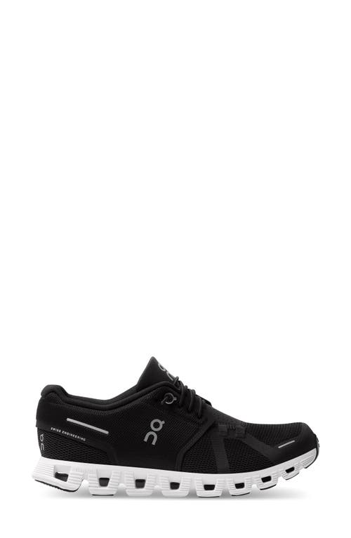 Shop On Cloud 5 Running Shoe In Black/white