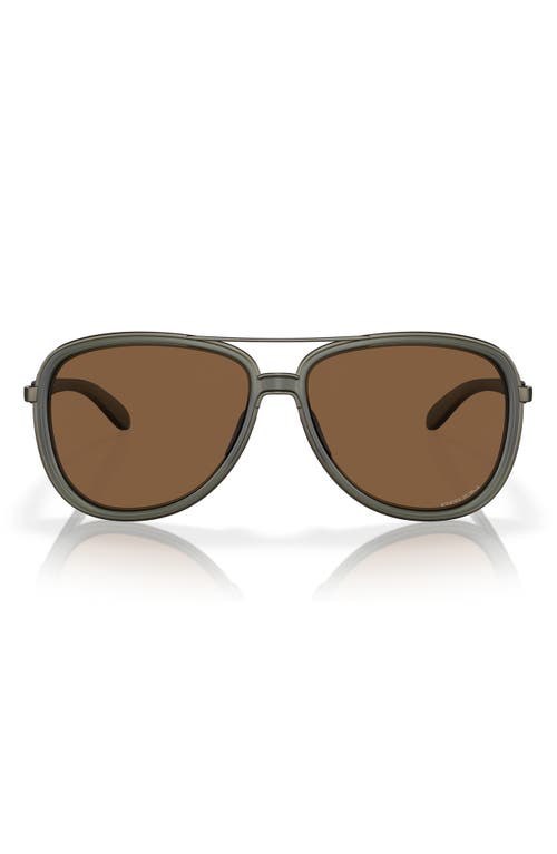 Oakley Split Time 58mm Prizm Pilot Sunglasses in Olive at Nordstrom
