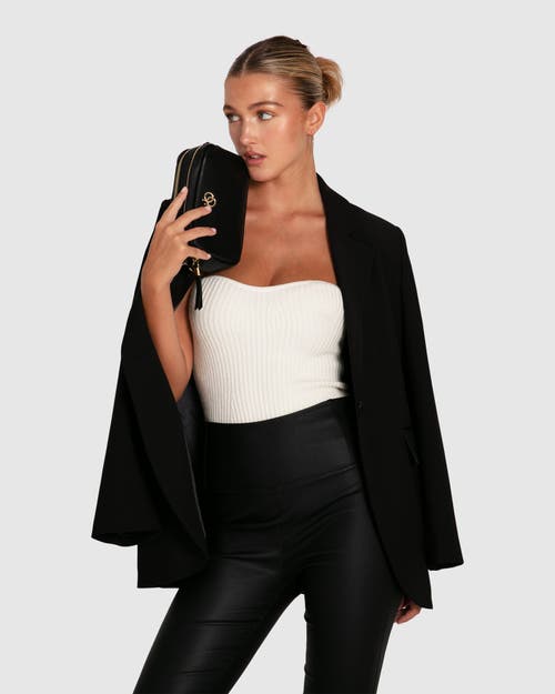 Belle & Bloom Unchained Heart Blazer In Black