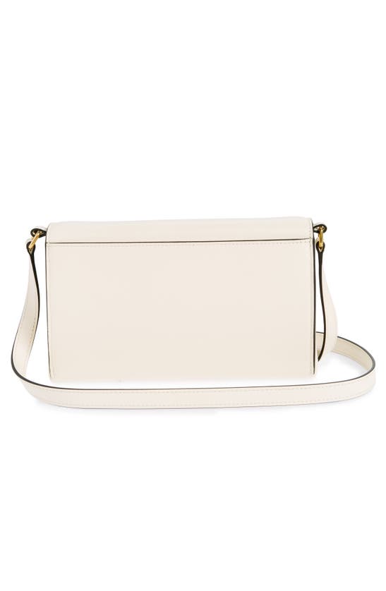 Shop Mulberry Lana High Gloss Leather Wallet On A Strap In Eggshell