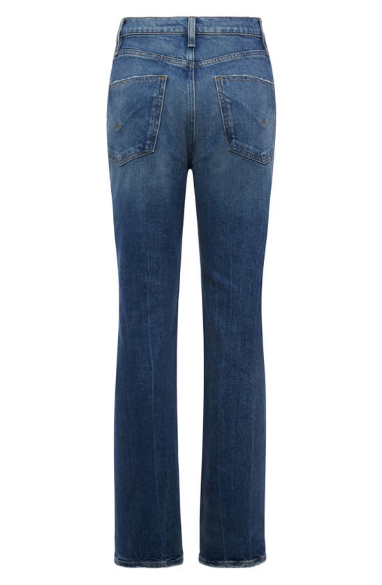 Hudson Jade Ripped High Waist Straight Leg Jeans In Asteroid