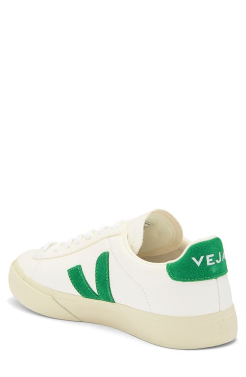 Shop Veja Campo Sneaker In Extra-white/emeraude