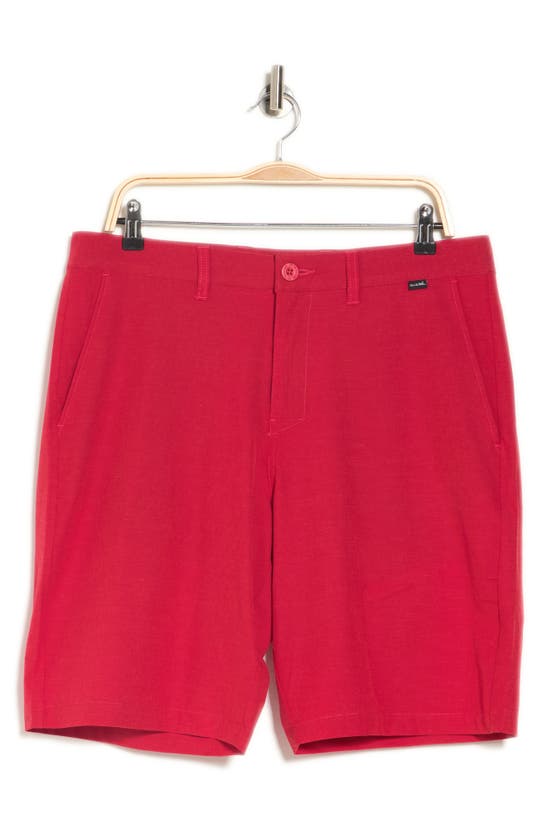 Travismathew Beck Stretch Performance Shorts In Pompeian Red