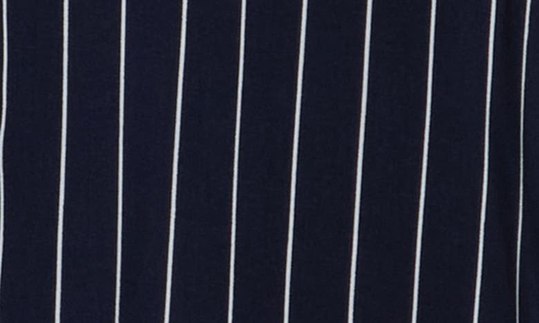 Shop Abound Pinstripe Camp Shirt In Navy-white Pin Stripe