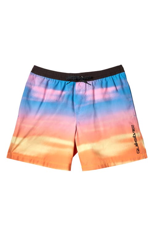 Quiksilver Kids' Everyday Fade Volley Swim Trunks Swedish Blue at Nordstrom,