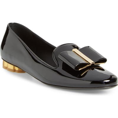 Salvatore Ferragamo Sarno Bow Loafer B - Black
