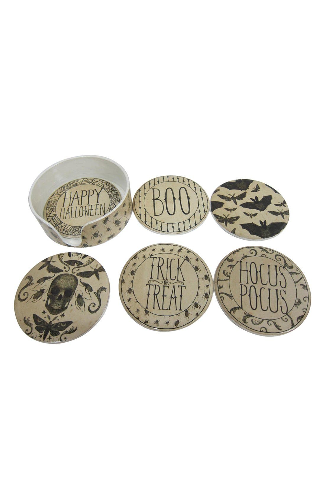 Creative CoOp Halloween Coasters (Set of 6) Nordstrom