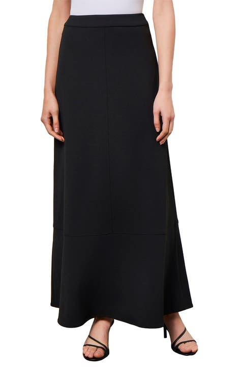 Buy online Black Polyester Flared Skirts from Skirts & Shorts for
