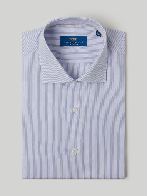 Robert Talbott Reynolds Ticking Stripe Dress Shirt in Blue/blue 