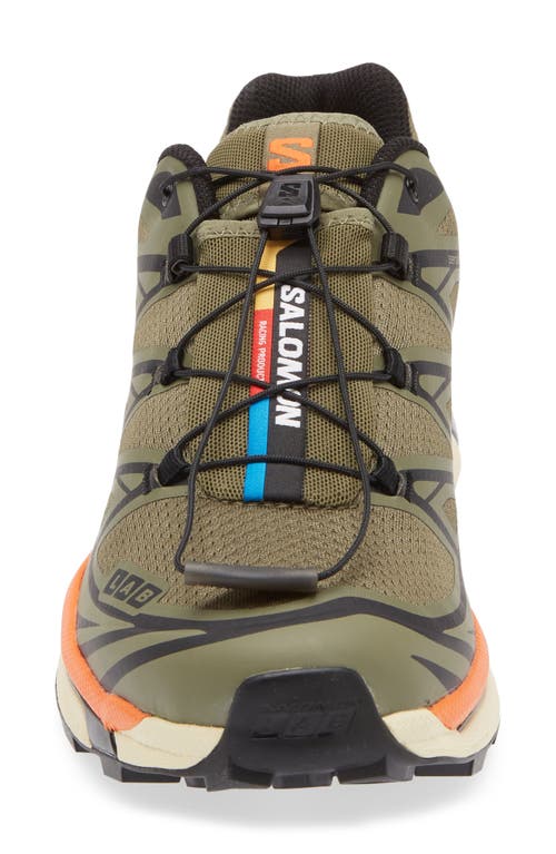 Salomon Gender Inclusive Xt-6 Gore-tex® Waterproof Sneaker In Deep Lichen Green
