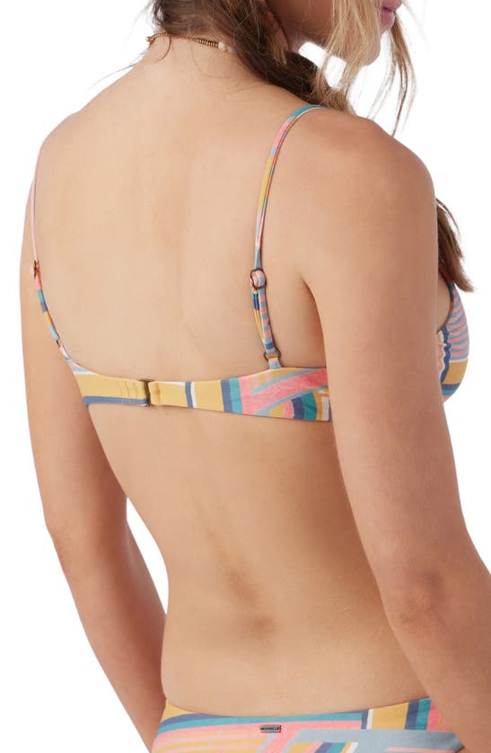 Shop O'neill Arta Geo Pismo Bikini Top In Mimosa