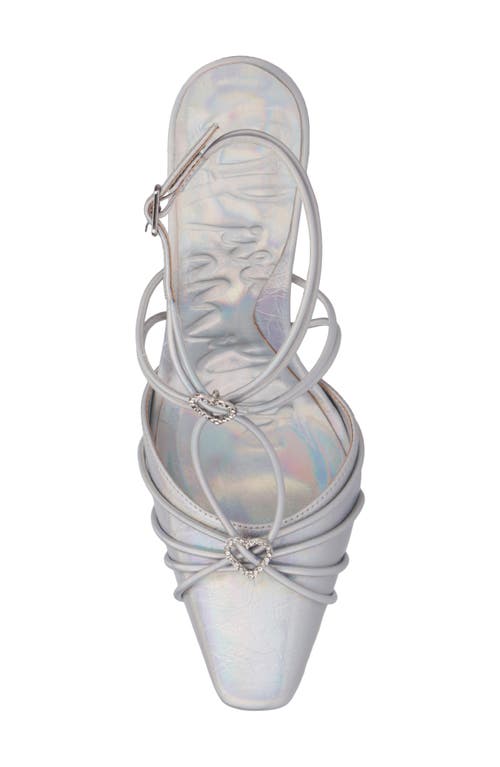Olivia Miller Celestial Pointed Toe Pump In Silver
