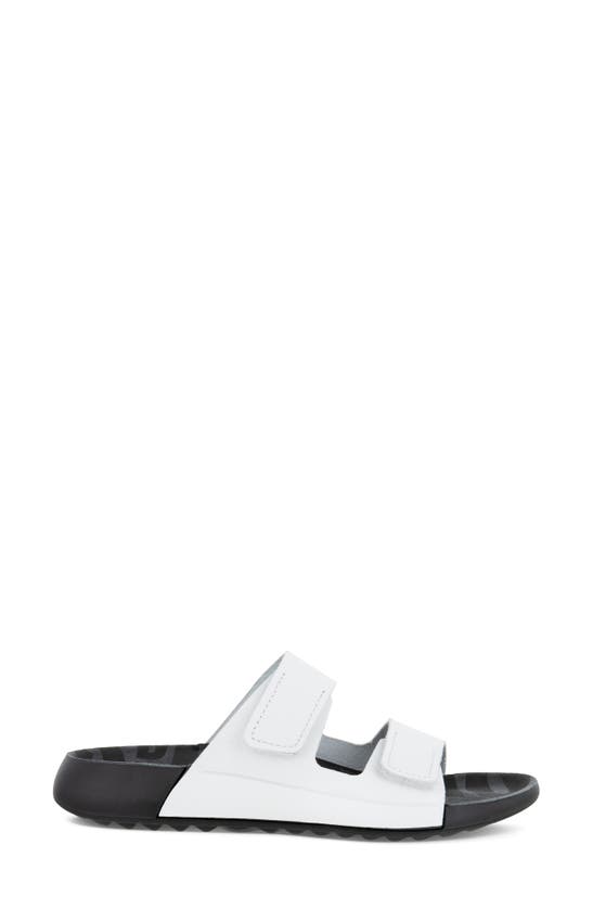 Shop Ecco Cozmo Slide Sandal In Bright White