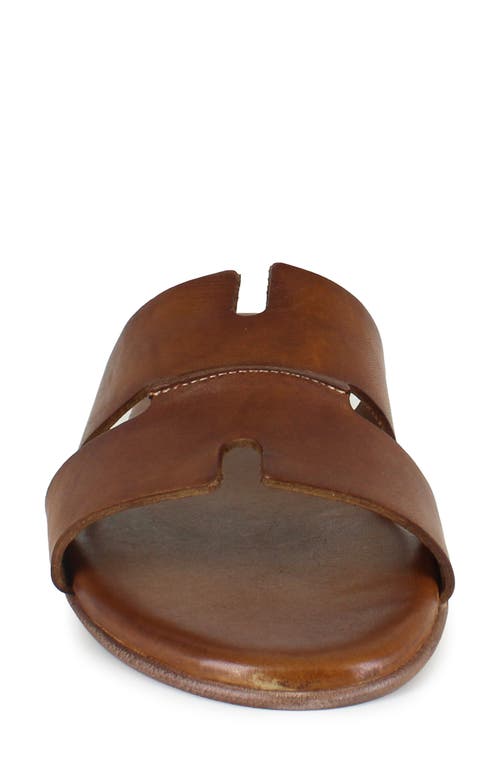 Artisan Crafted By Zigi Allony Leather Flat In Brown