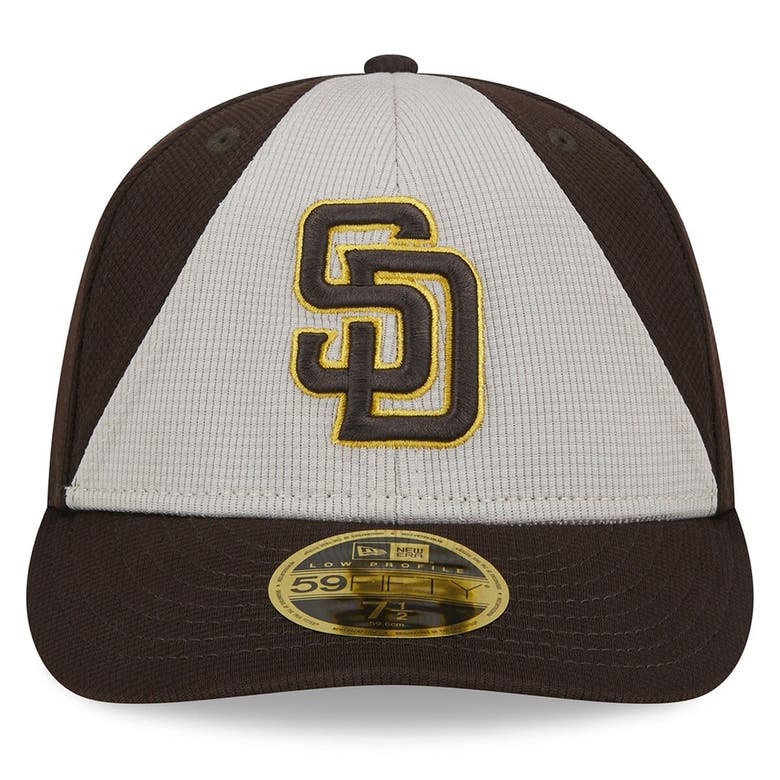 Shop New Era Brown San Diego Padres 2024 Batting Practice Low Profile 59fifty Fitted Hat
