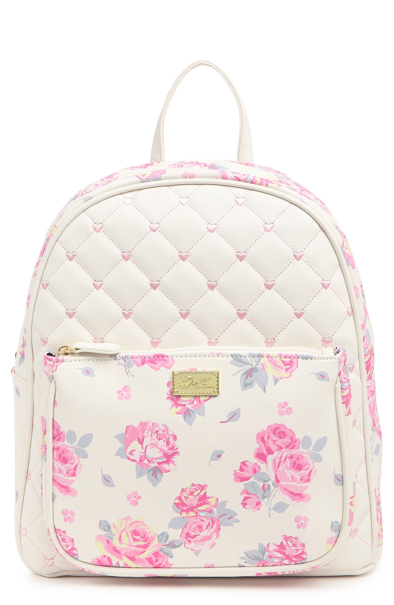 Luv Betsey By Betsey Johnson Faux Leather Floral Print Backpack ...