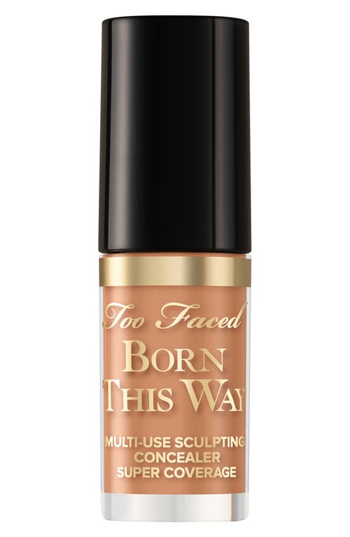 Too Faced Mini Born This Way Super Coverage Multi-use Concealer Warm Sand 0.06 oz / 1.77 ml In Warm Sand