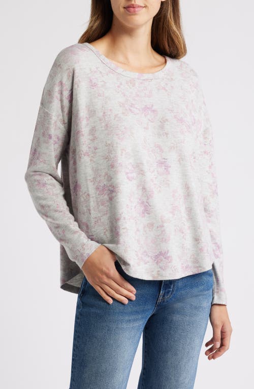 Shop Lucky Brand Cloud Floral Print Top In Pink Floral