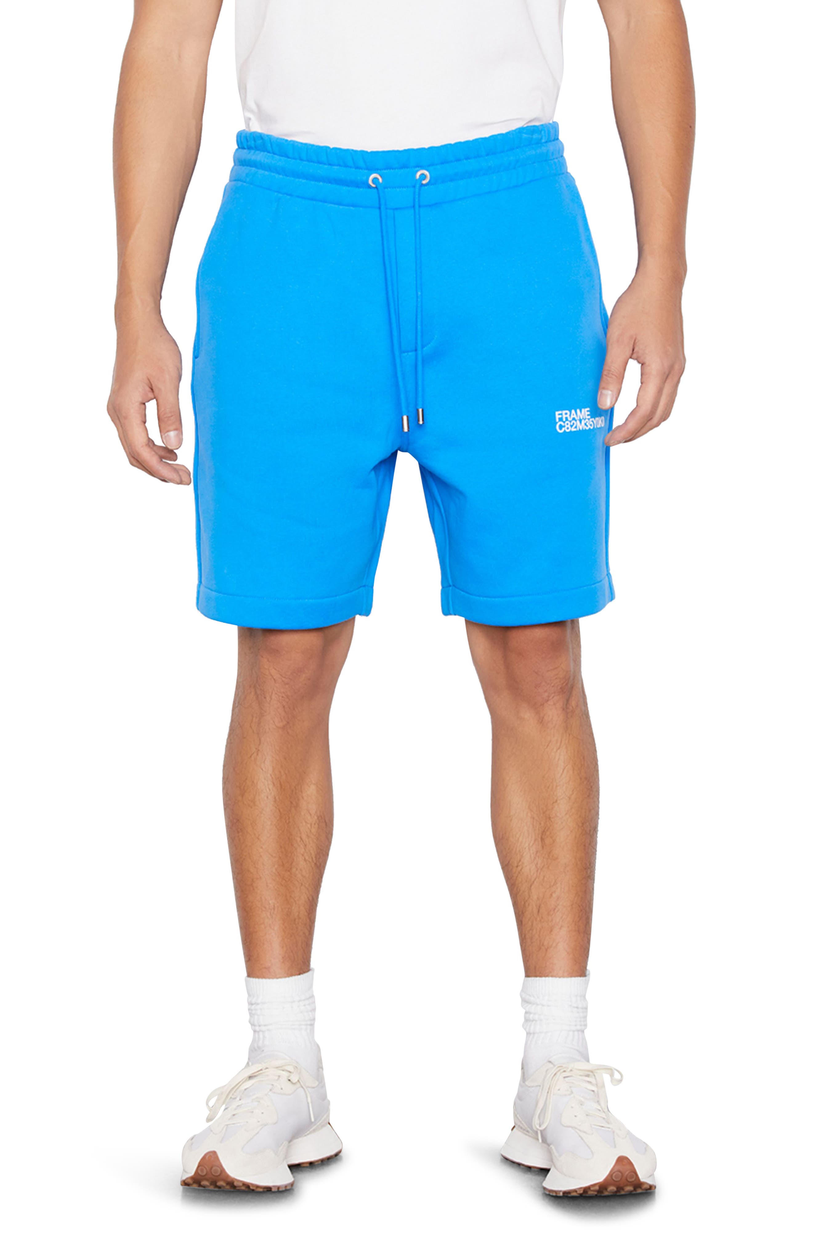 blue sweat shorts mens