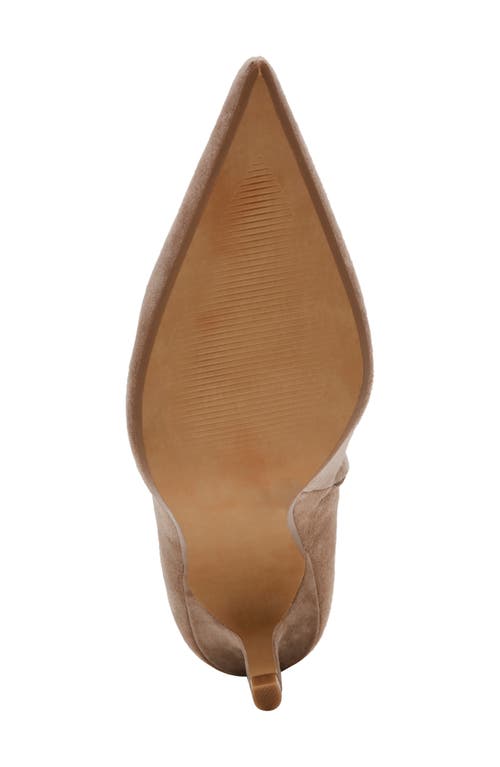 Shop Steve Madden Alston Pointed Toe Bootie In Taupe Suede