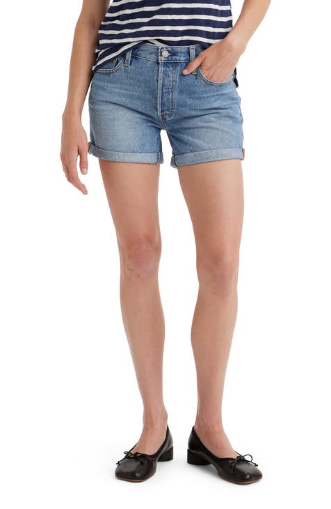 501® High Waist Rolled Denim Shorts (Must Be Mine)
