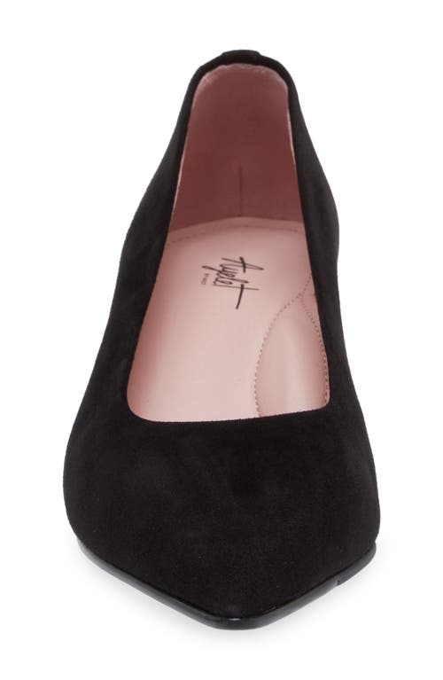 Naot Romy Pointed Toe Pump In Black Classic Suede