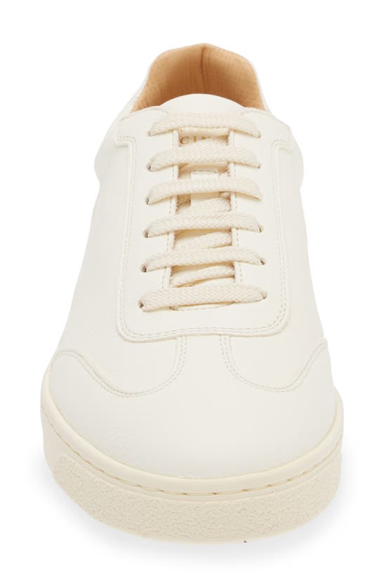 Brunello Cucinelli White Leather Sneakers In Off White