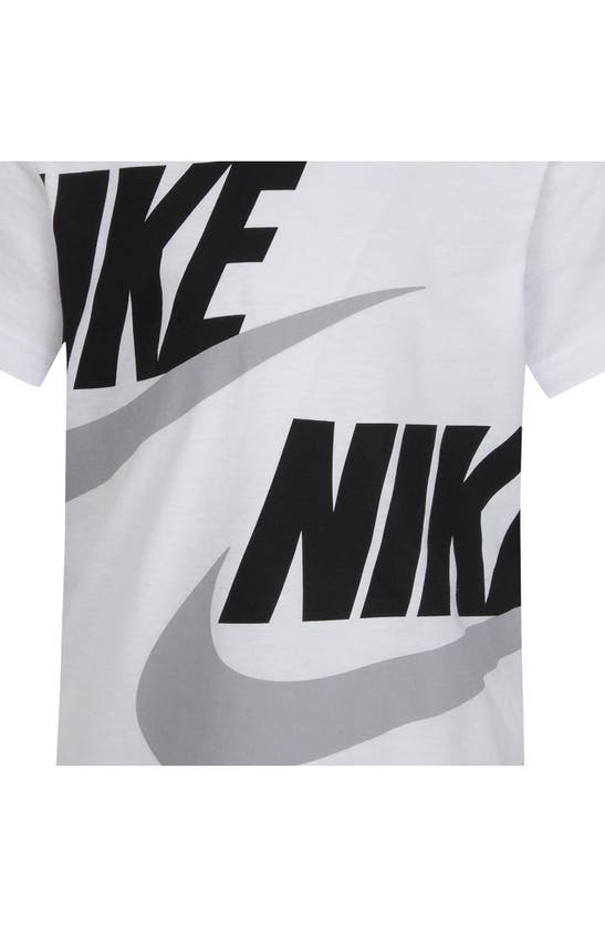 Nike Toddler Boys Split Futura T-shirt And Shorts, 2 Piece Set In Carbon Heather