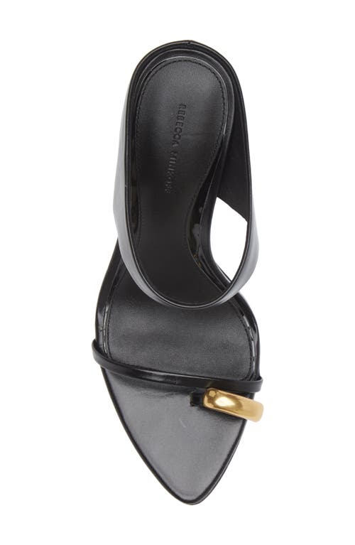 Shop Rebecca Minkoff Toe Ring Pointed Toe Slide Sandal In Black