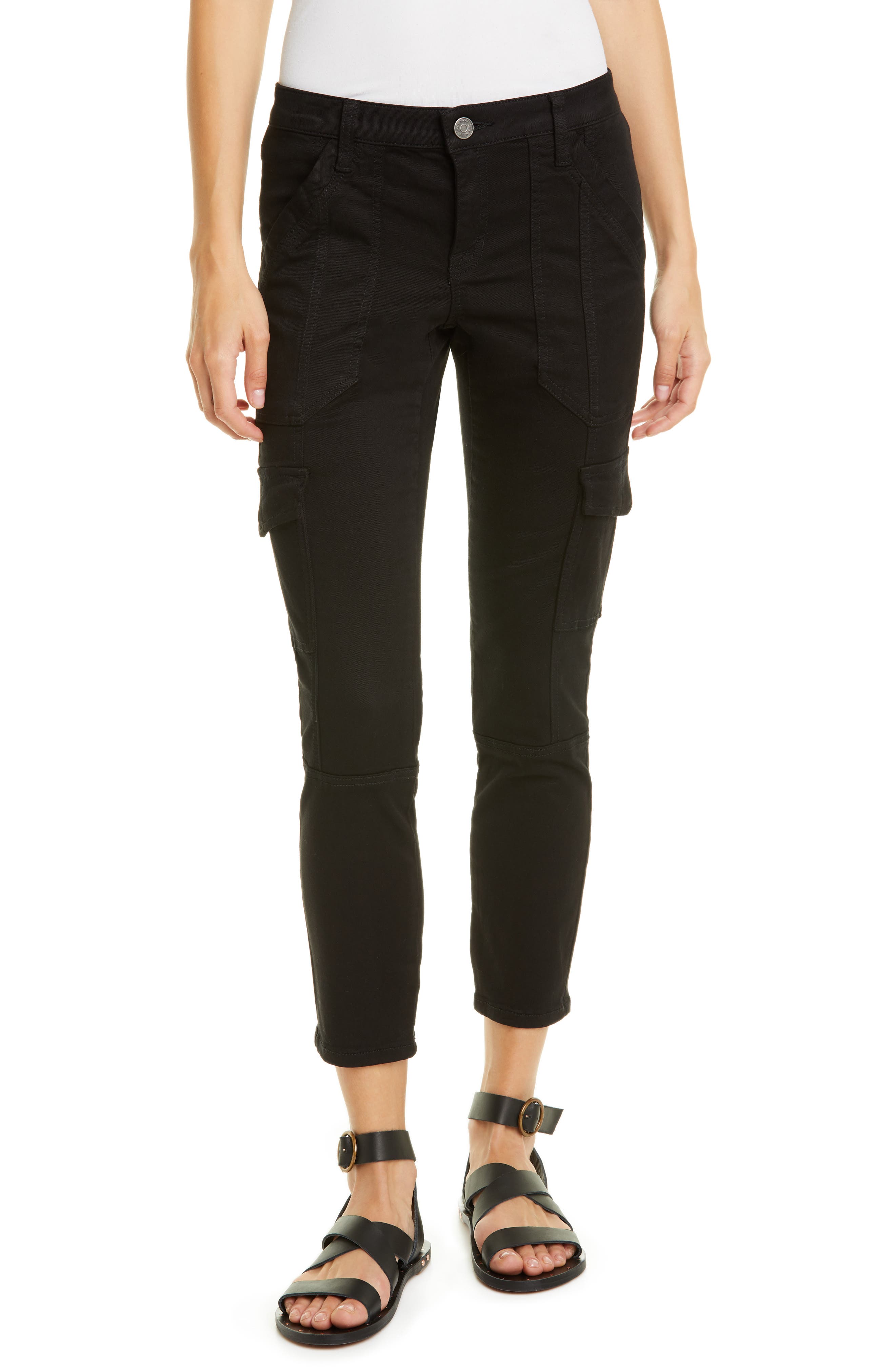 Joie Okana Skinny Cargo Pants, Black