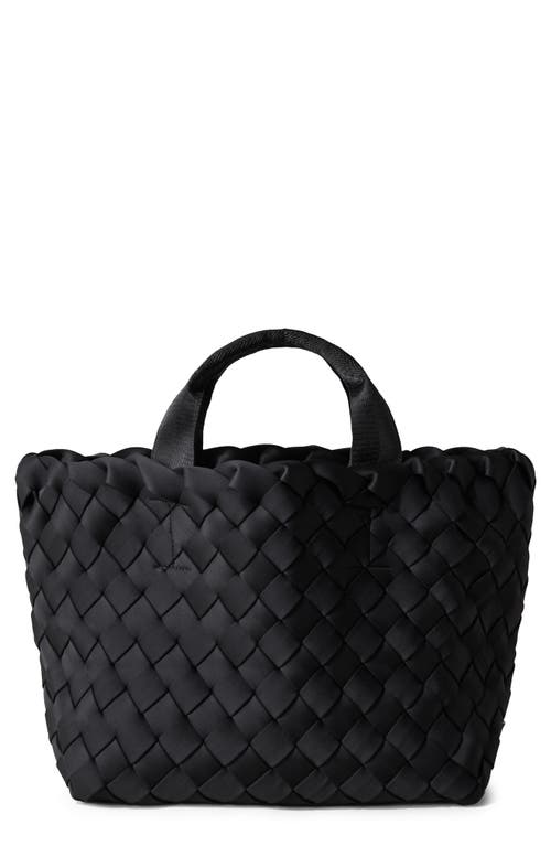 Medium Tangier Woven Tote in Onyx