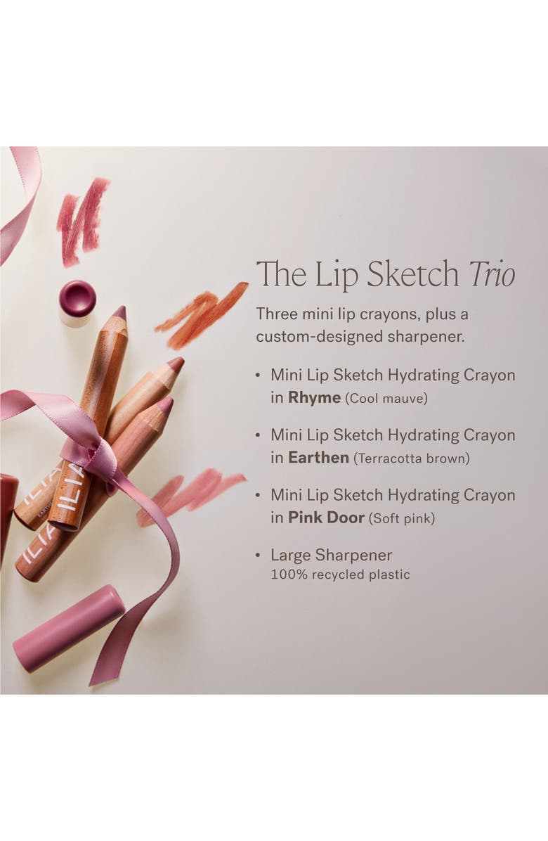 ILIA Deep Beauty Lip Sketch Trio (Limited Edition) 48 Value Nordstrom